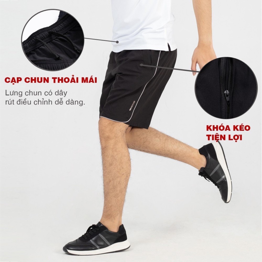 Quần đùi nam thể thao mặc nhà vải gió siêu nhẹ mềm mại, co giãn thoải mái vận động mẫu mới 2022 AVANCO