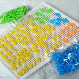 Bộ đồ chơi khảm hình xếp chữ và số sáng tạo giáo dục đầu đời cho trẻ em với 84 miếng