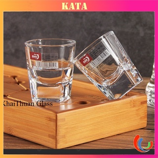 Bộ 12 Ly Uống Rượu Thuỷ Tinh Nhỏ Đế Dày Đẹp Loại Tốt Deli Y5592 Dung Tích 25ml