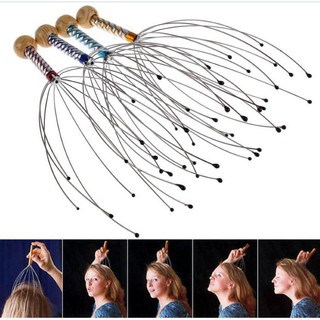 Dụng Cụ Massage Đầu Cổ Hình Bạch Tuộc, Cây Gãi Đầu Giảm Stress