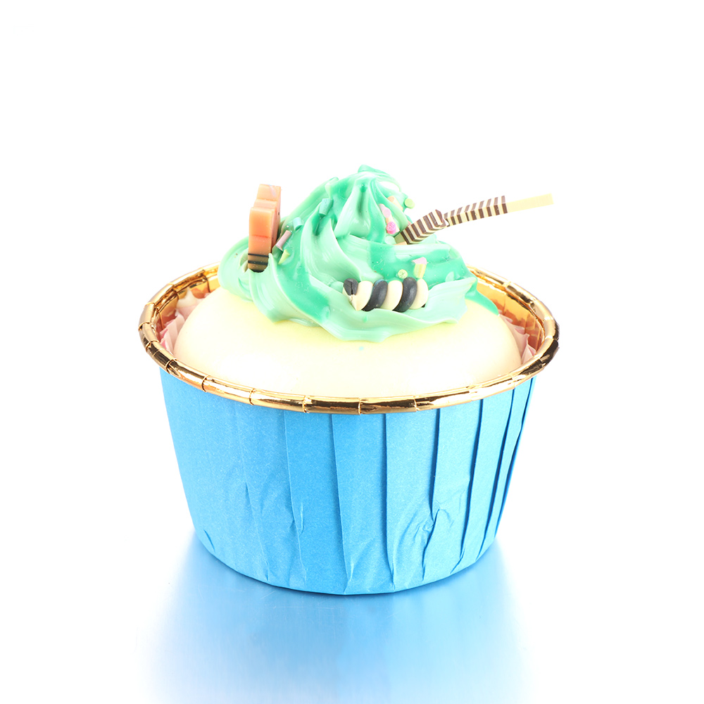 KUNHEV Set 50 cốc giấy làm bánh cupcake in hình hoa mẫu đơn