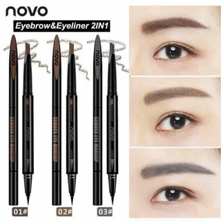 [CHÍNH HÃNG] CHÌ KẺ MÀY NOVO 2 ĐẦU MAKEUP SEDUCE 2IN1 NỘI ĐỊA TRUNG