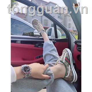❈✇Giày Thể Thao Vải canvas In logo GG tennis1977 Thời Trang Cho Cặp Đôi