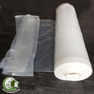 1 mét Tấm màng nylon ( ni lông ) màng nhựa dày 2 lớp che mưa, che nhà kính, phủ mái nhà, che đồ, che phủ công trình - kh
