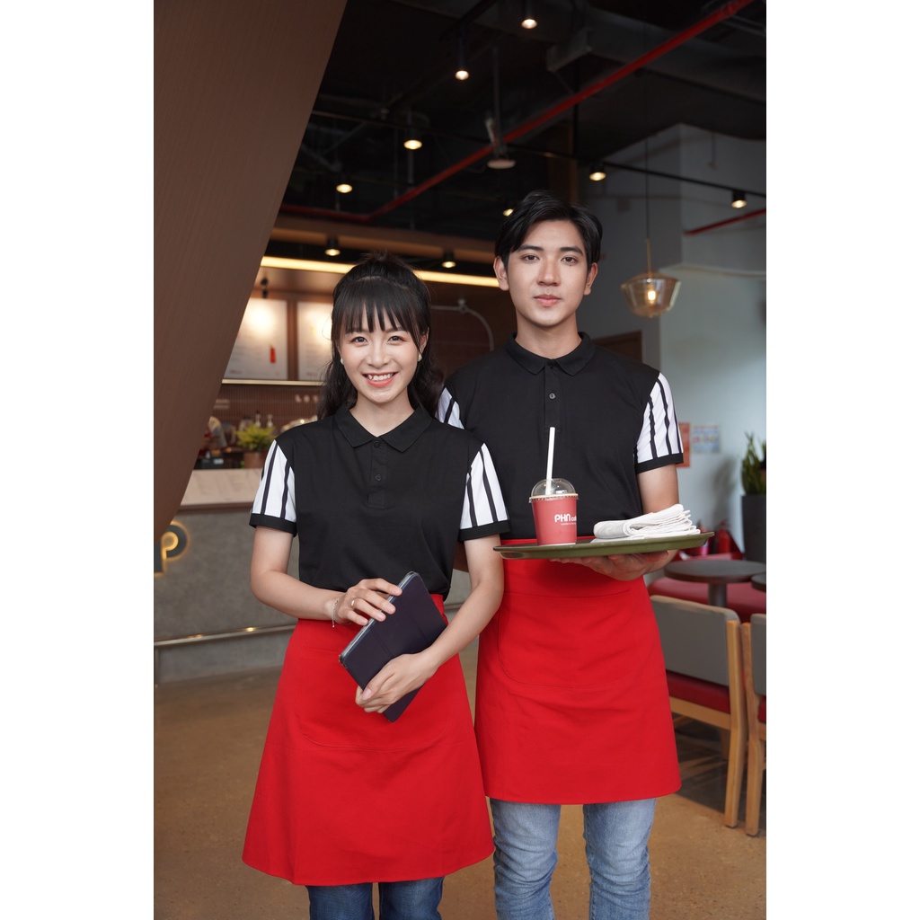 Tạp dề phục vụ nhà hàng Tạp dề nhà hàng Đồng Phục  Bốn Mùa Mẫu tạp dề làm nail sẵn hàng kèm video