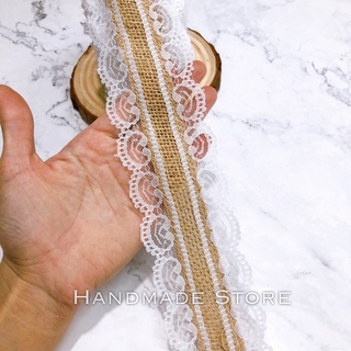 (Bán sỉ) Cuộn đay viền ren 10m