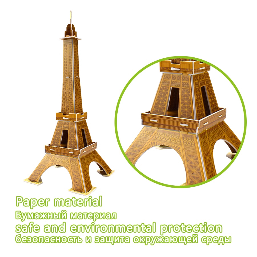 Đồ Chơi Lắp Ráp Mô Hình Tháp Eiffel 3d Bằng Giấy Cho Bé