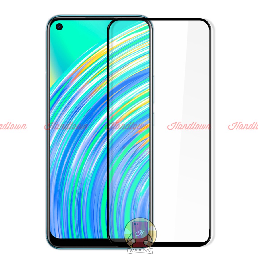 Kính Cường Lực Full Màn Đen Full Keo Realme C17 C 17 Không Chấm Li Ti Chống Trầy Xước Chống Va Đập Độ Trong Suốt Cao
