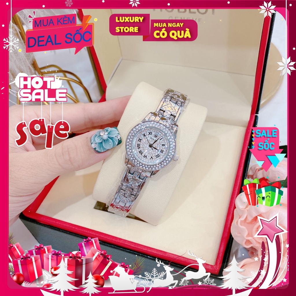 Đồng hồ nữ Rolex đính đá size 28mm sang trọng