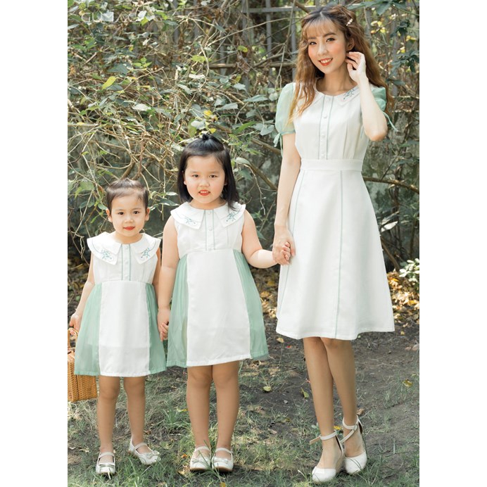 Đầm thêu lá cổ cho bé gái DKA328 GUMAC | BigBuy360 - bigbuy360.vn