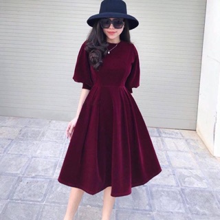 Váy nhung siêu sang chảnh