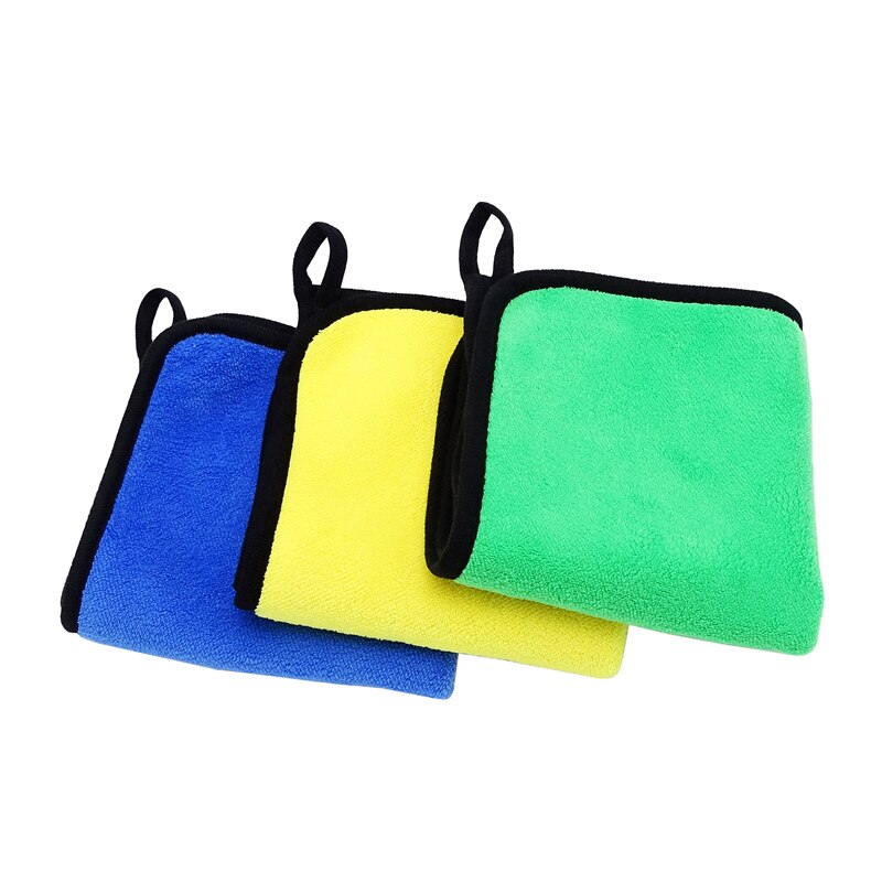 1 Chiếc Dày Khăn Rửa Xe Cực Mềm Microfiber San Hô Nhung Vải Hai Mặt Khăn Vệ Sinh Ô Tô Để Bảo Trì Ô Tô