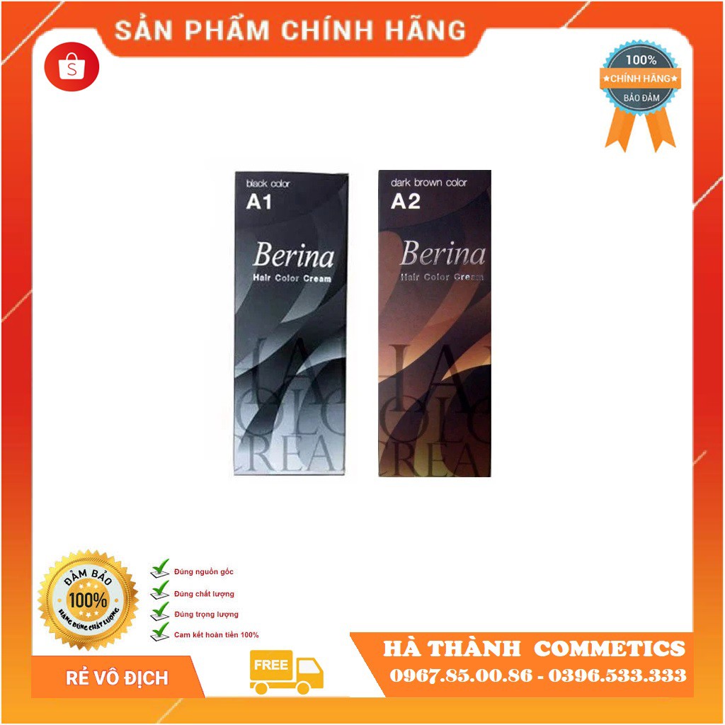 Thuốc Nhuộm Tóc Berina A1,A2 Thái Lan ⭐ FREESHIP ⭐ Cam Kết Hàng Loại 1 ⭐