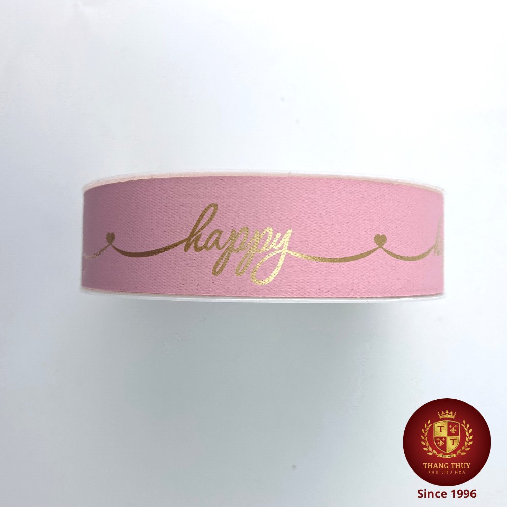 Ruy băng nơ Thái chữ Happy