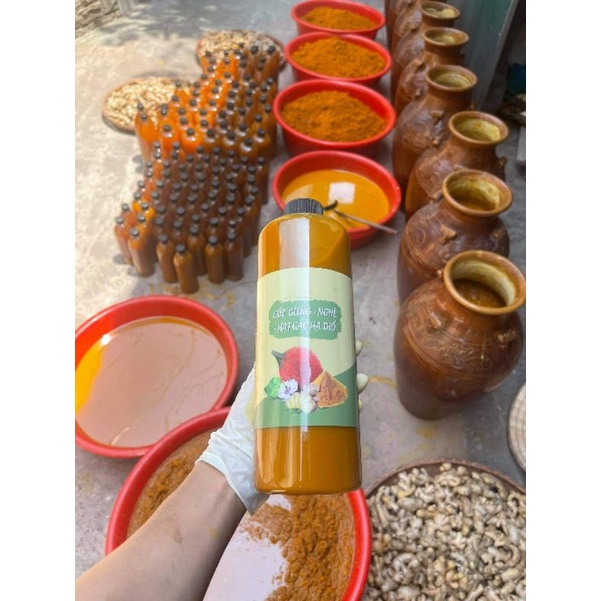Cốt gừng nghệ gấc hạ thổ 1 lít - mẫu mới