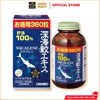 Viên uống dầu gan cá mập, sụn vi cá mập Squalene Orihio Nhật Bản bổ xương khớp, tim mạch và mắt
