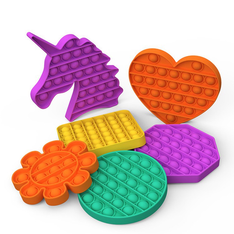 Tiktok Pop Its Round Fidget Toy Push Bubble Stress Relief Kids Pop It Đồ chơi nhấn bong bóng giải tỏa căng thẳng đa dụng chất lượng cao