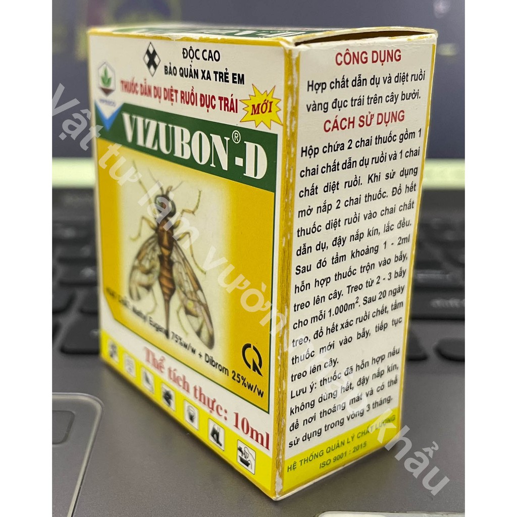 CHẾ PHẨM BẪY DẪN DỤ DIỆT RUỒI ĐỤC TRÁI VIZUBON-D - 10ML