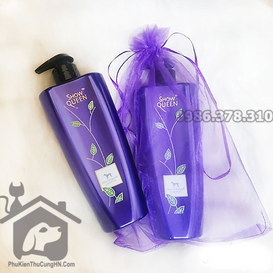 Sữa tắm tinh dầu Show Queen cho chó mèo 500ml - Phụ kiện thú cưng Hà Nội