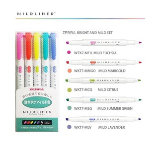 Bộ bút dạ hightlight Zebra Mildliner