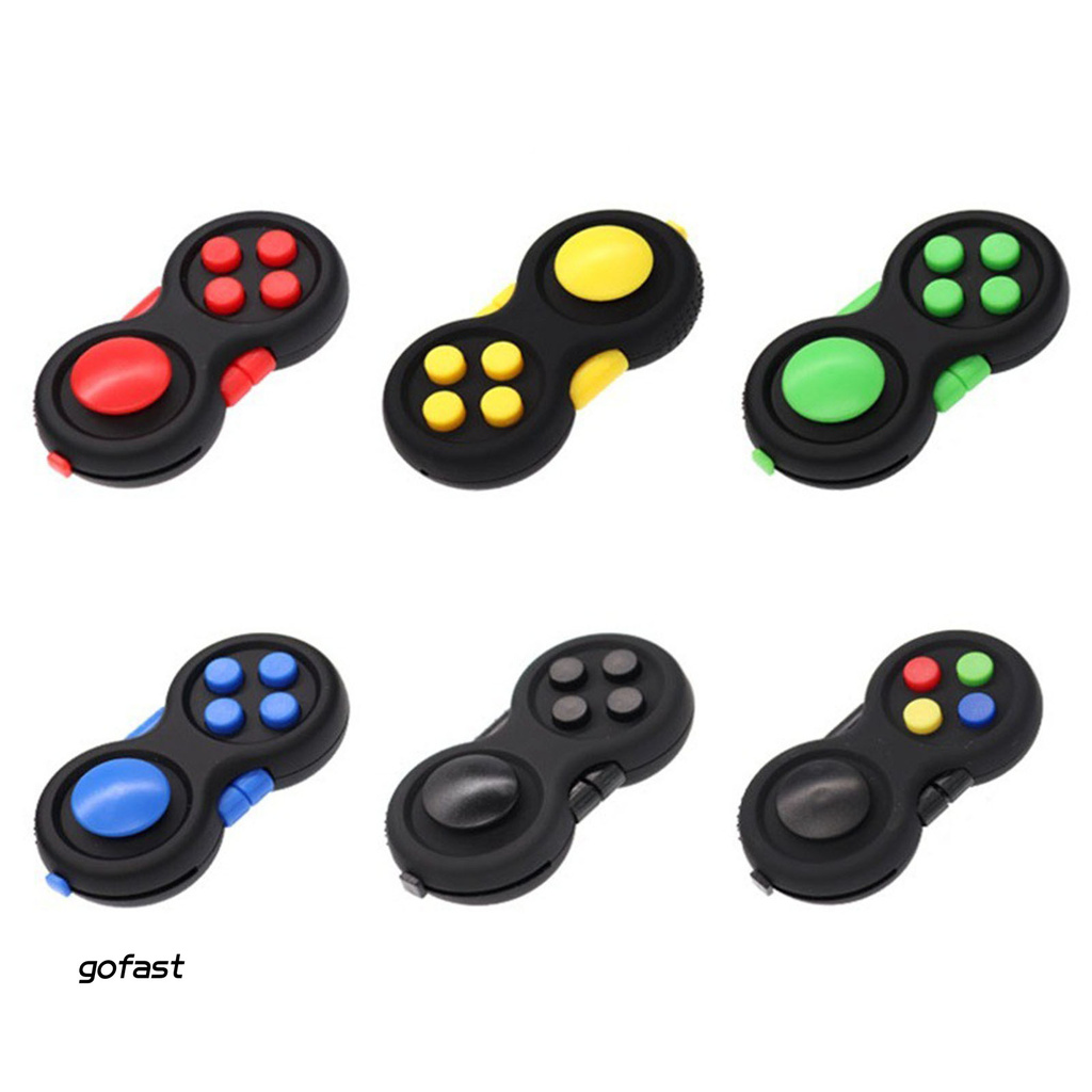 gofast Fidget Pad Portable Stress-relieving 4 Buttons Game Joystick Stress Reliever for Teens