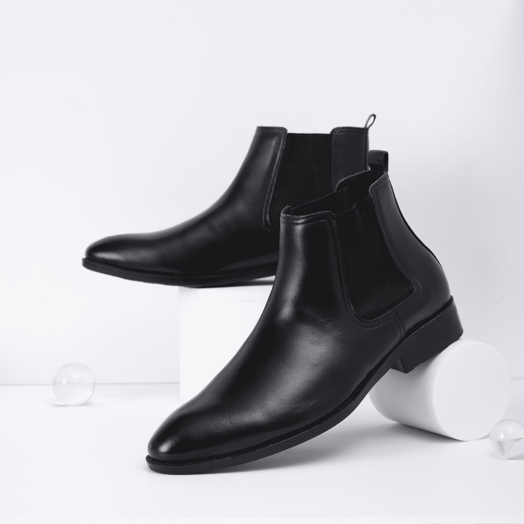 Giày Chelsea Boots Classic Nam PHANANH.4MAN'S Màu Đen da bò GB002