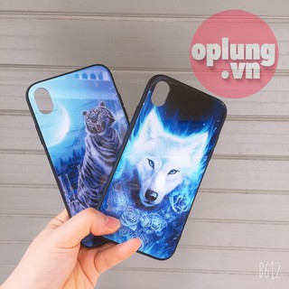 Ốp lưng iphone kính cường lực hình mãnh thú Sói và Hổ cho 6/6s/7/8/x/xr/xsmax/11/12/13/plus/mini/max/pro/promax-k218
