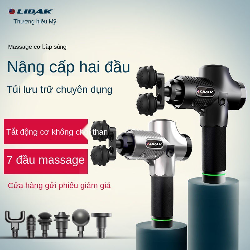 Fascia gun back beater Muscleer Relaxer cơ bắp vật lý trị liệu sốc massage súng thể dục đánh bại rung toàn thân máy