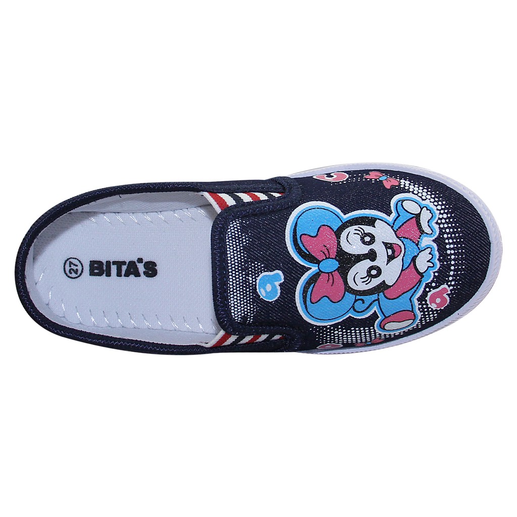 [SALE XẢ HÀNG] GIÀY LƯỜI BÉ GÁI HỌC SINH BITA'S GVBG.73 (ĐỎ + HỒNG + XANH JEAN) - BITAS