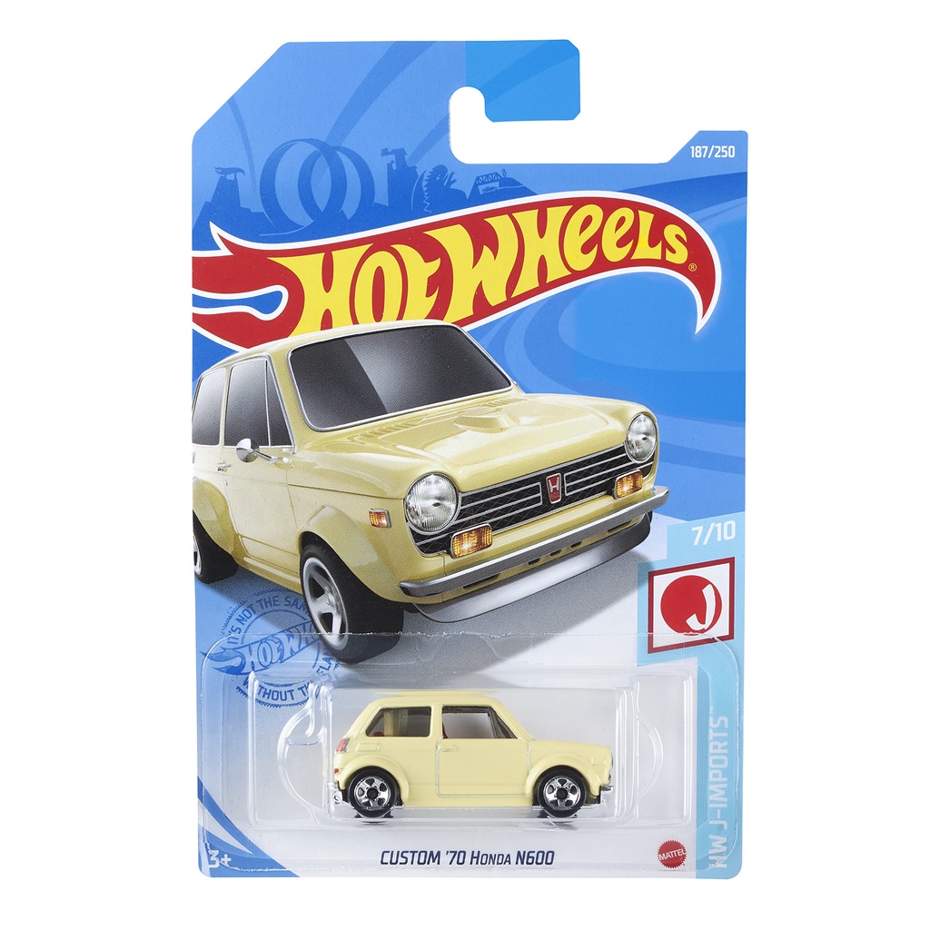 Xe mô hình Hot Wheels 1/64 CUSTOM '70 HONDA N600 (new)