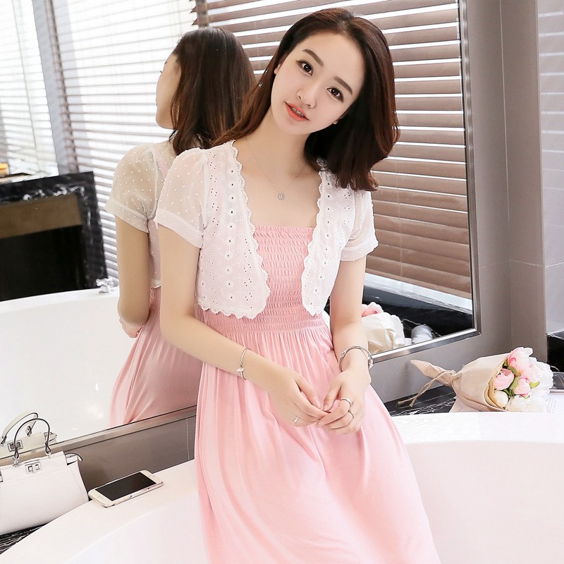 ☋Áo Khoác Voan Mỏng Ngắn Tay Thời Trang Mùa Hè 2019 Dành Cho Nữ
