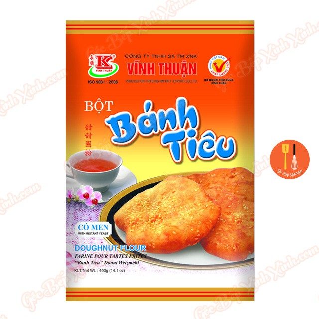 Bột bánh tiêu Vĩnh Thuận 400g (có men sẵn)