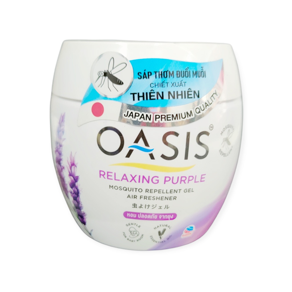 Sáp Thơm Đuổi Muỗi Oasis Chiết Xuất Thiên Nhiên 180g Nhiều Hương Tự Chọn