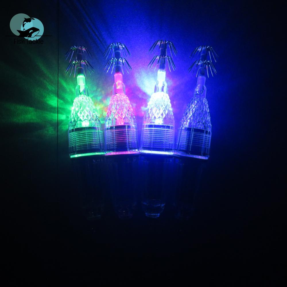 Mồi Câu Cá Giả Gắn Đèn LED Phát Sáng Chống Nước