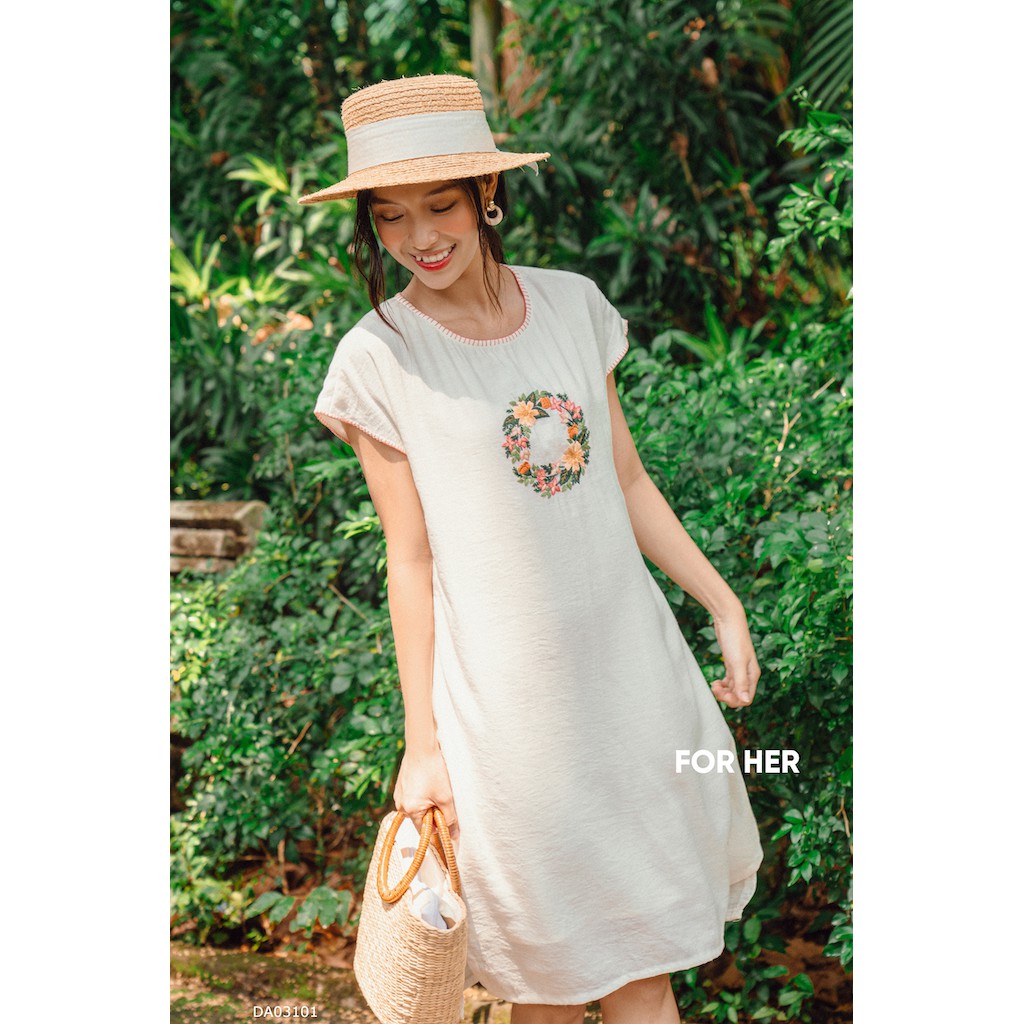 Đầm thêu suông DA0310