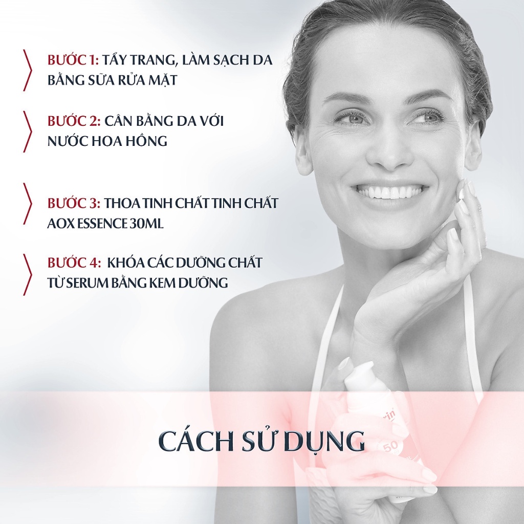 Tinh chất Eucerin Hyaluron + Filler Advanced AOX Essence chống oxy hóa và thu nhỏ lỗ chân lông 30ml