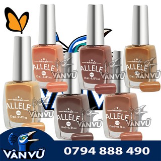 Các Gam Màu Da Pastel, Socola, Nâu, Sơn Móng Tay Allele 15ml Mẫu Mới, Màu Lên Đẹp, Quyến Rũ, An Toàn