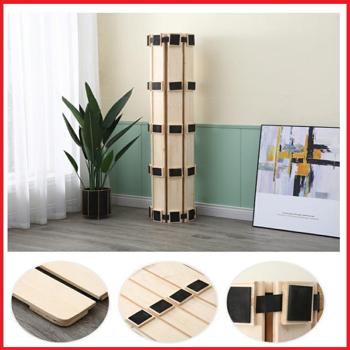 Giường cuộn trải sàn thông minh 60cmx180cm - giường cuộn gỗ thông - giường pallet thông minh