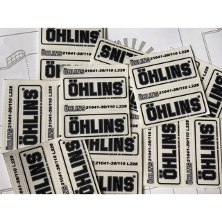 2 Miếng Tem Phuộc Ohlins Đen Trong Suốt Dán Phuộc