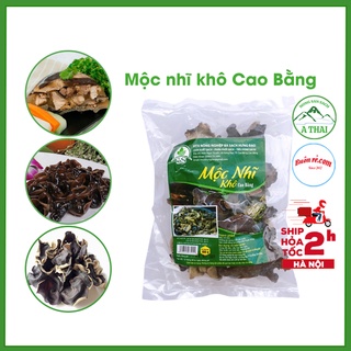 Mộc nhĩ khô 200gr ngon sạch cánh to, dày chất lượng - Nấm mèo rừng Tây Bắc 00018