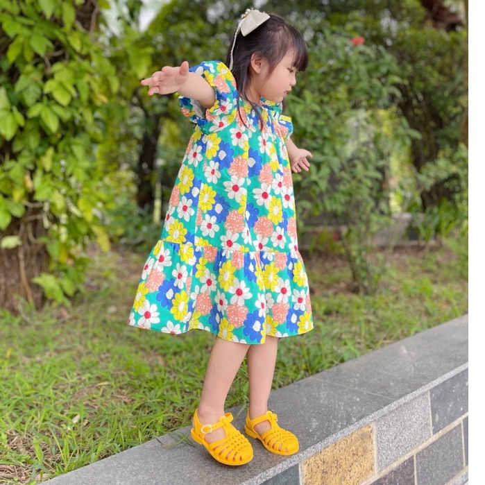 VNXK- Váy Mia xinh xắn in hoa cho bé gái mặc mùa hè -MÃ ĐBG04