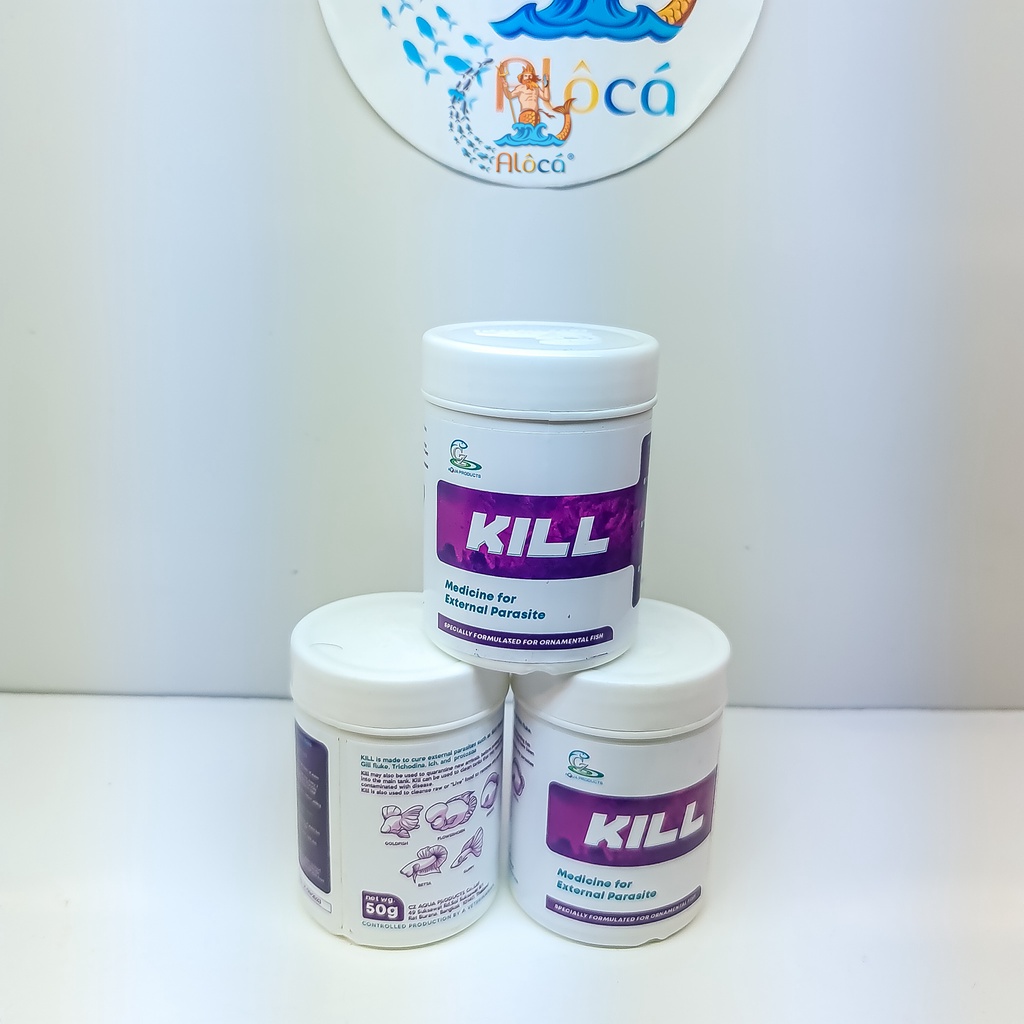 Aqua - Kill CZ11 - Th'uốc kh'áng sinh t'rị bệnh và làm sạch thức ăn tươi sống cho cá cảnh