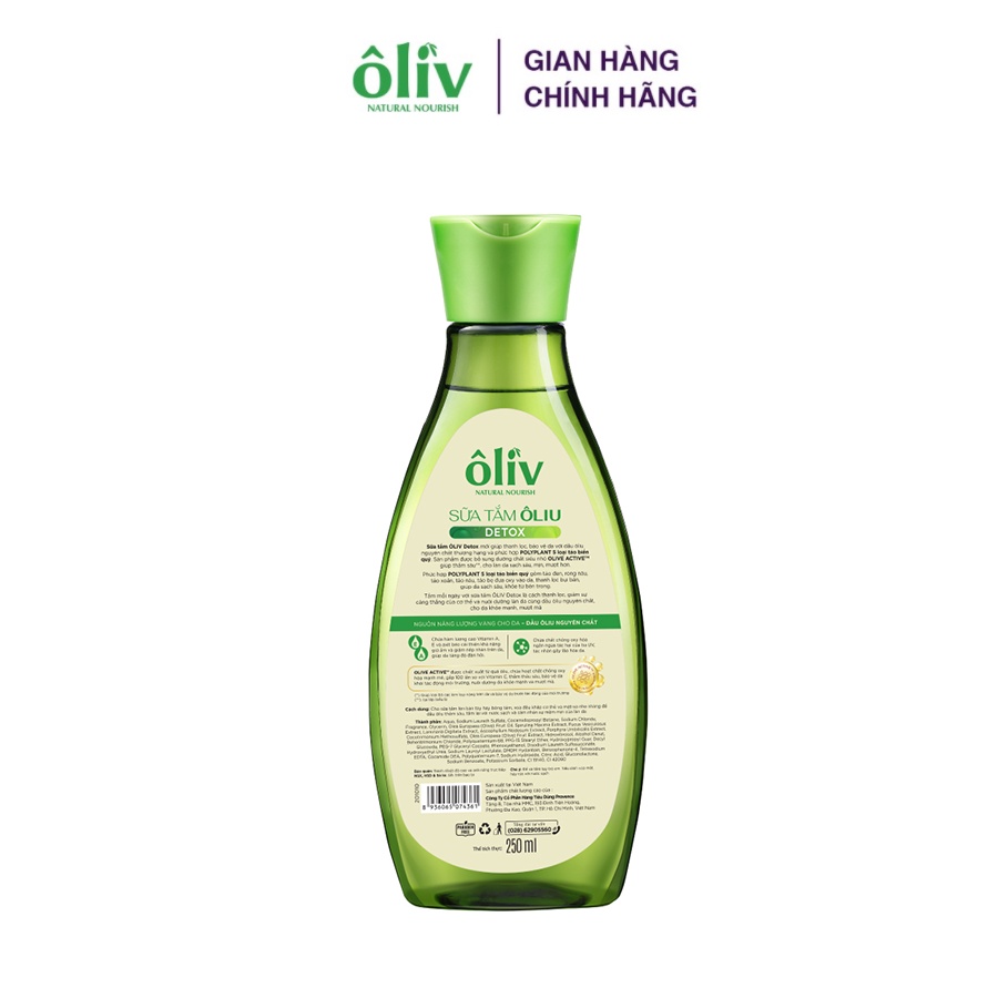 Sữa Tắm Ôliv Detox 250ml