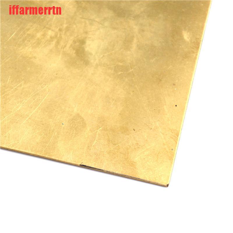 Tấm lá nhôm bằng đồng thau mỏng 0.5mm/ 0.8mm/ 1mm/ 2mm 100x100mm DIY