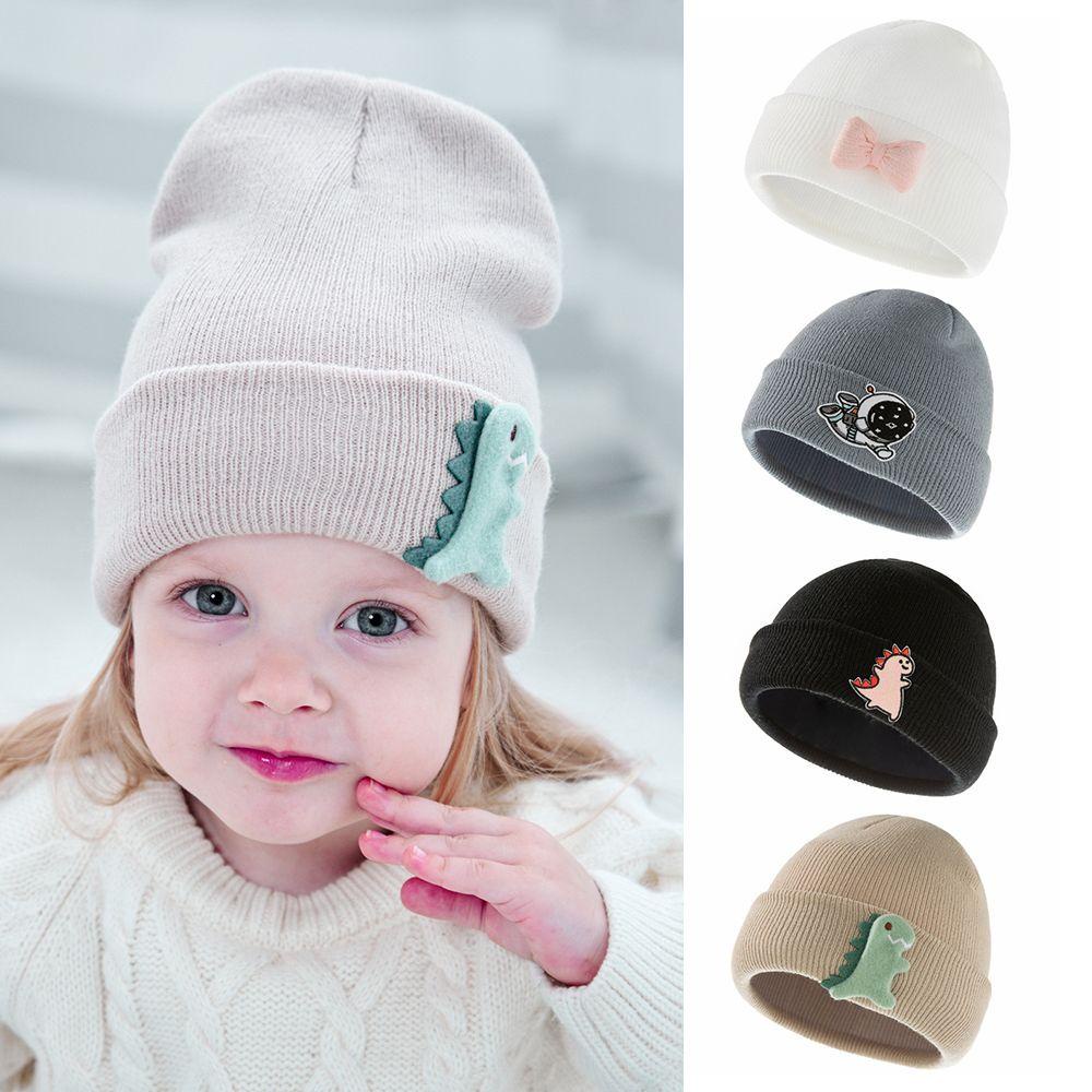 MELODG Mũ Beanie Mềm Mại Với Họa Tiết Thêu Dùng Cho Trẻ Từ 1 Tới 4 Tuổi, Từ 1 Tới 4 Tuổi