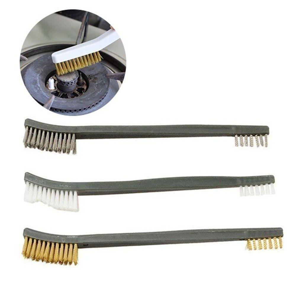 Bộ 3 Bàn Chải Đánh Bóng Mini Bằng Dây Nylon