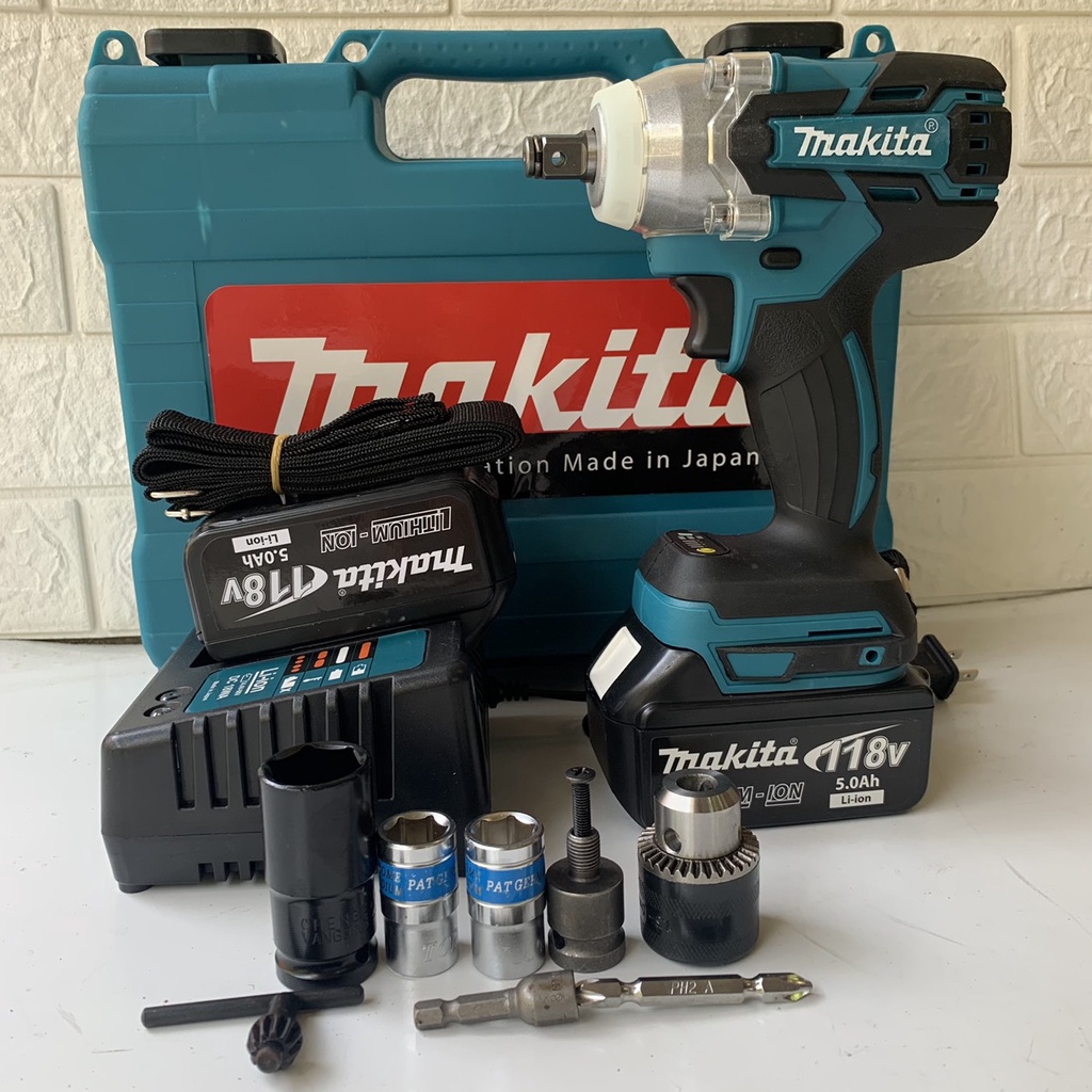 Máy Siết Bulong Makita 118V Không Chổi Than, Máy Vặn ốc, Bắt Vít, Khoan Búa 100% lõi đồng[Kiểm Tra Hàng Trước Khi Nhận]