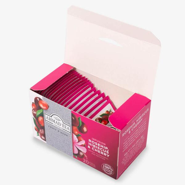 Trà thảo mộc Rosehip, Hibiscus & Cherry Infusion