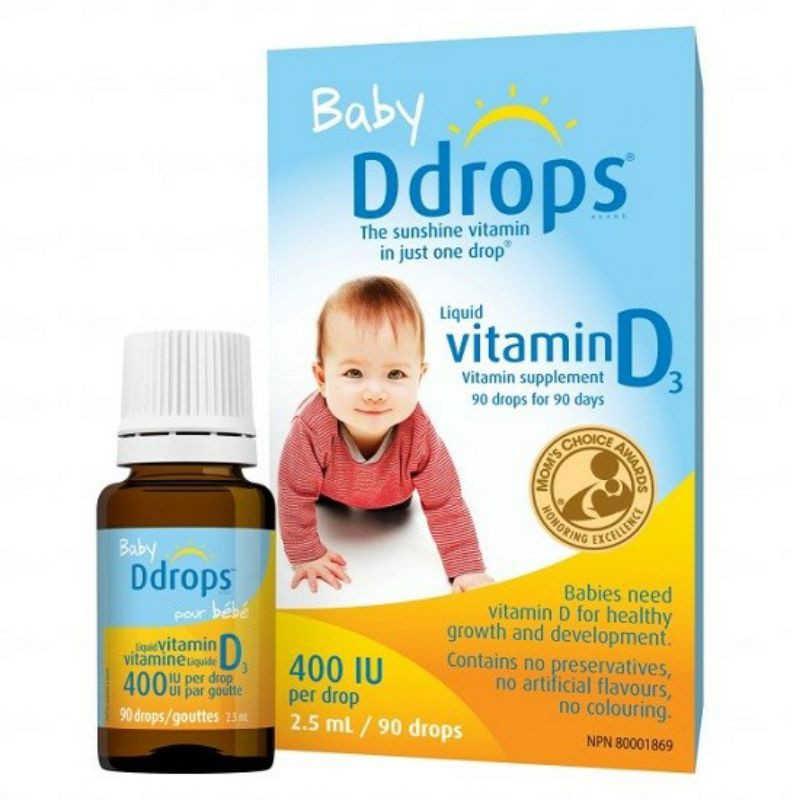 Vitamin D3 Drops Mỹ Dạng Giọt 90 Giọt, Baby Ddrops