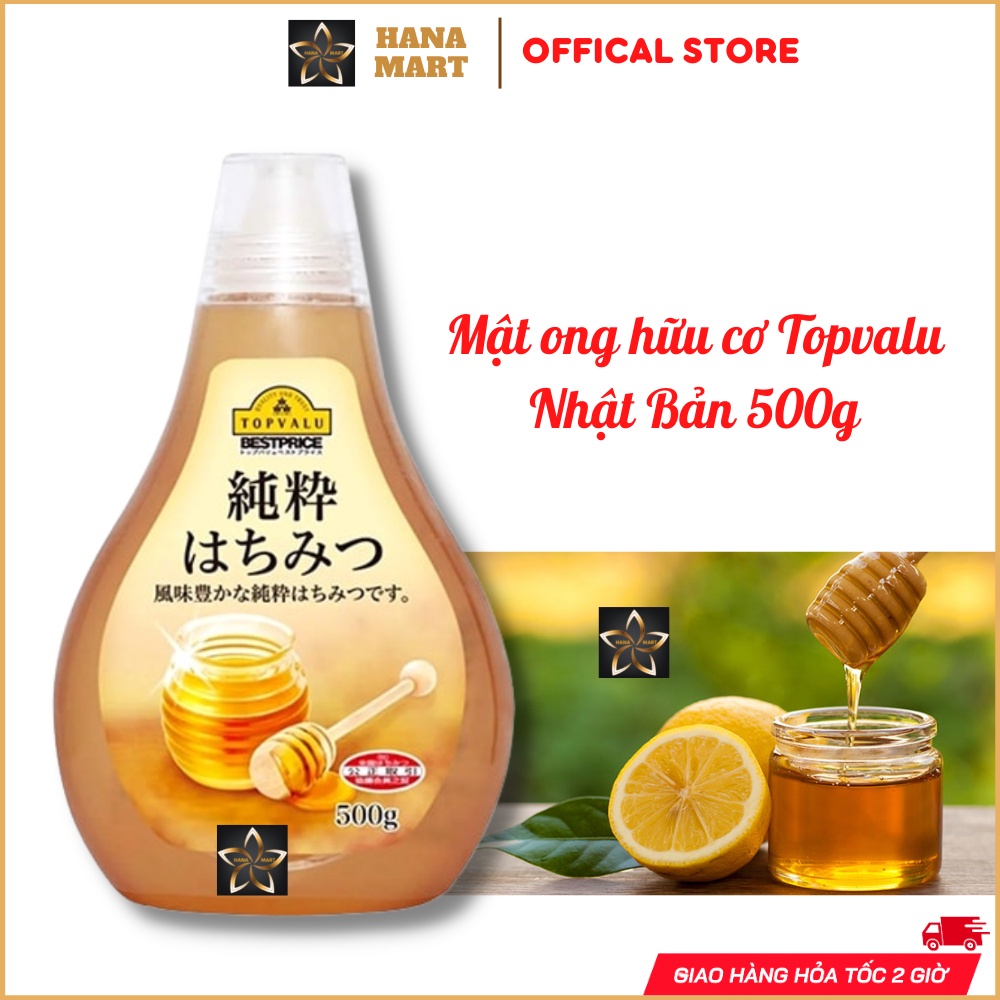 Mật hữu cơ nguyên chất Topvalu Nhật Bản 500g